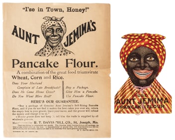 Aunt Jemima Pancake Flour Puzzle and Advertisement. R.T. Da...