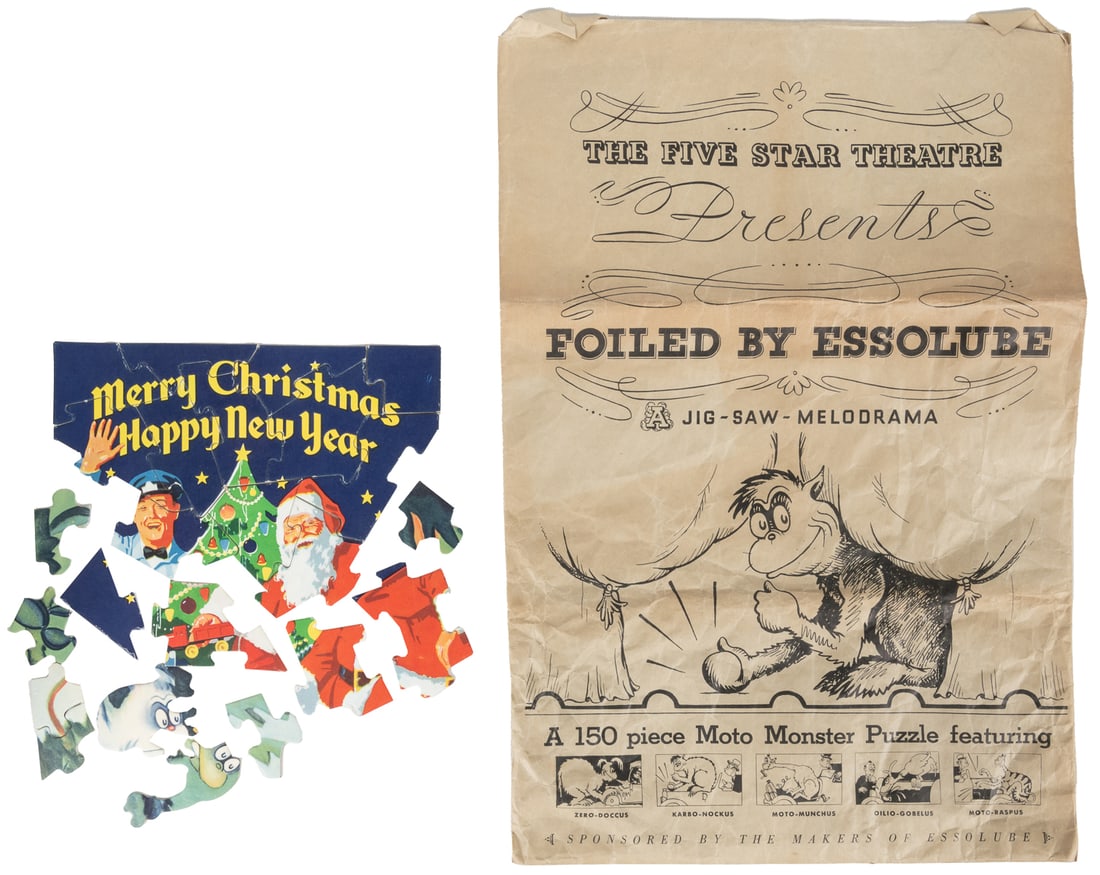 GEISEL, Theodore (Dr. Seuss). Jig-Saw Puzzle. The Five Star... (1 of 1)