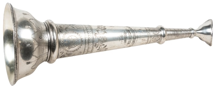 [FIRE EQUIPMENT]. Presentation Silver-Plated “Monmouth Coun...