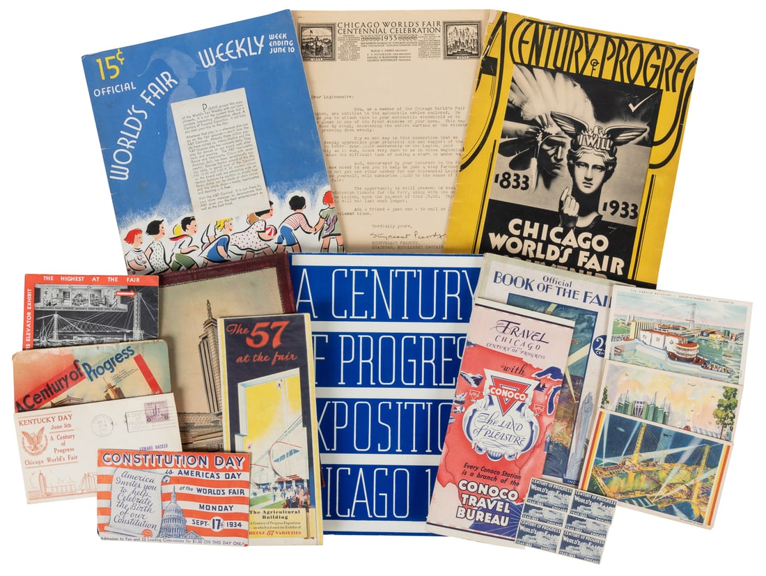 Chicago 1933 Century of Progress Guides and Ephemera Collec... (1 of 1)