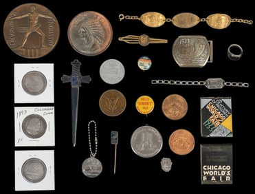 Chicago 1893 / 1933 World’s Fair Coin, Medallion, and Souve...