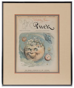 World’s Fair Puck No. 12 Framed Magazine Cover. Chicago: Ke...