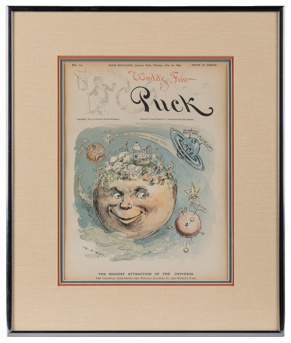 World’s Fair Puck No. 12 Framed Magazine Cover. Chicago: Ke... (1 of 1)