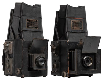 Two Antique Graflex Kodak Cameras. Eastman Kodak Company, 1...