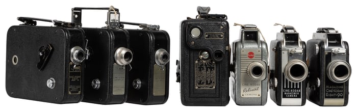 Collection of 28 Kodak and Ciné-Kodak 8mm and 16mm Movie Ca...