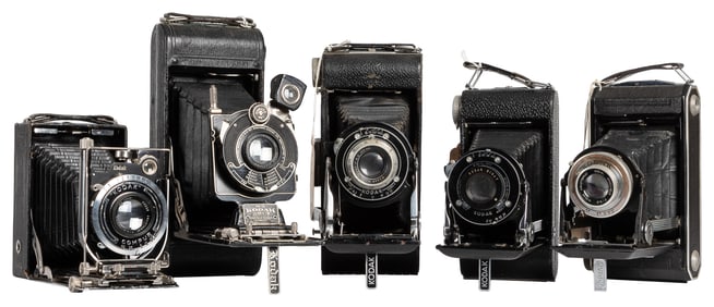 Collection of 25 Art Deco Folding Kodak Cameras. Eastman Ko...