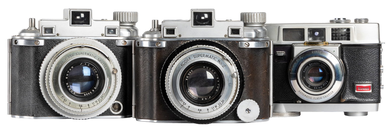 Kodak Medalist, Kodak Medalist II, and 11 Other Kodak Film ...: Kodak Medalist, Kodak Medalist II, and 11 Other Kodak Film Cameras. Eastman Kodak Company, 1940s–1960s. Collection of 13 Kodak film cameras with Ektanar lenses, including the Kodak Medalist (194