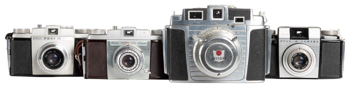 Kodak Chevron and Ten Other 1950s Kodak Film Cameras. Eastm...