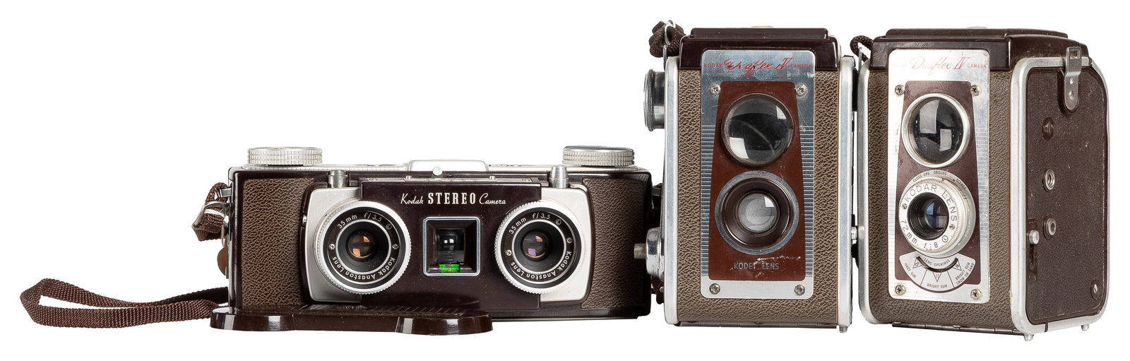 Collection of 11 Kodak Cameras / Stereo, TLR, and Pseudo-TL... (1 of 6)