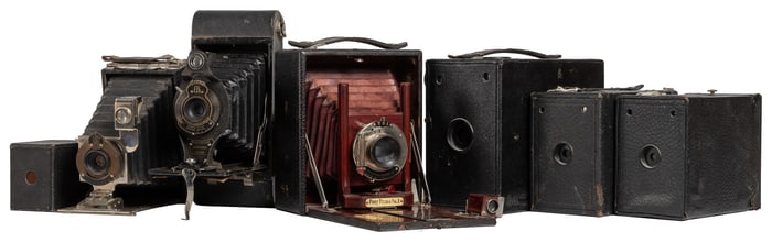 Collection of 11 Kodak Premo Cameras. Eastman Kodak Company...