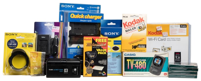 Assorted Camera Accessories. Circa 1980s–2000s. Group of as...