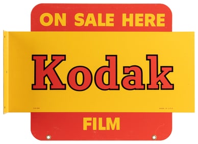 Kodak Film Flange and Prompt Processing Service Here Sign. ...