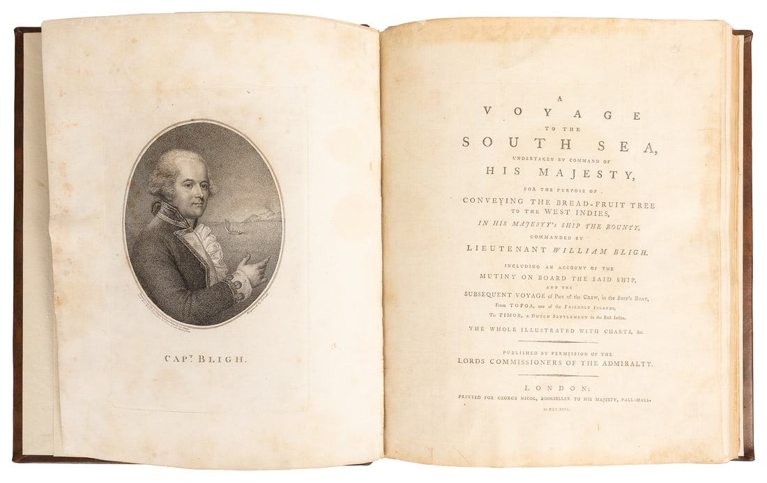 BLIGH, William (1754-1817). A Voyage to the South Sea, Unde...