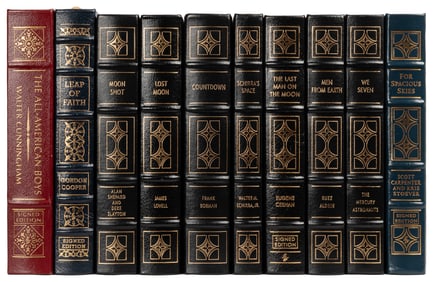  [NASA ASTRONAUTS]. All 10 Easton Press Limited Editions Sig...