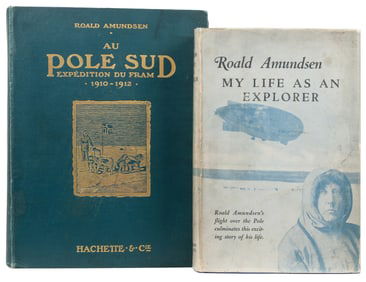 AMUNDSEN, Roald (1872-1928). Pair of First Editions, includ...