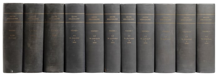  [BOOKS ABOUT BOOKS]. Arctic Bibliography. [Washington, D. C...