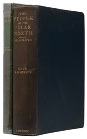 RASSMUSSEN, Knud (1879-1933). Pair of First Editions, inclu...