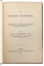 SCORESBY, Rev. William (1789-1857). The Franklin Expedition...