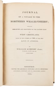 SCORESBY, Rev. William (1789-1857). Journal of a Voyage to ...