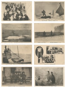  [POSTCARDS]. [SHIRASE, Nobu (1861-1946)] Japanese Antarctic...