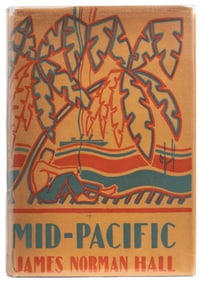 HALL, James Norman (1887-1951). Mid-Pacific. Boston: Hought...