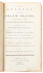 KEATE, George (1729-1797). An Account of the Pelew Islands,...