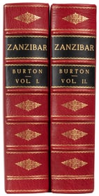 BURTON, Sir Richard Francis (1821-1890). Zanzibar; City, Is...
