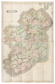  [MAPS]. Lizars’ Pocket Map of Ireland. [Edinburgh: D. Lizar...