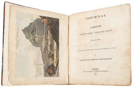  [MIDDLE EAST]. FITZCLARENCE, Lieutenant Colonel George Augu...