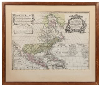  [MAPS]. Pair of Hand-Colored Engraved Maps, including: LOTT...