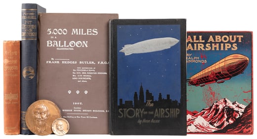  [AVIATION]. Group of 7 Ballooning or Airship - Related Book...