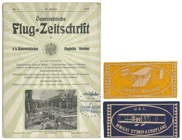  [AVIATION]. [WRIGHT, Orville (1871-1948), his copy]. Österr...