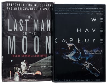  [NASA ASTRONAUTS]. [APOLLO 10, GEMINI 9]. Pair of Titles Si...