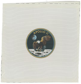  [NASA MEMORABILIA]. Apollo 11 Beta Fiberglas Cloth Crew Pat...