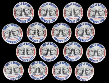  [NASA MEMORABILIA]. Group of 30 Gemini III Pinbacks Featuri...