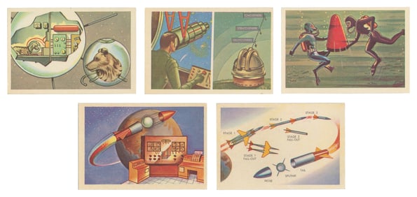  [NASA MEMORABILIA]. Complete Set of 50 Collector’s Cards, “...