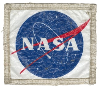  [NASA MEMORABILIA]. Suit-Fitted NASA Emblem. [NASA: ca. 196...