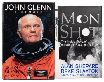  [NASA MEMORABILIA]. [SHEPARD, Alan (1923-1998) and GLENN, J...