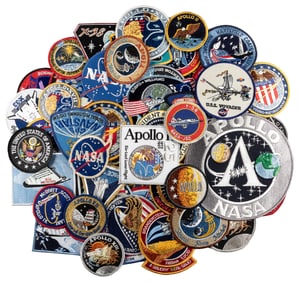  [NASA MEMORABILIA]. Group of Nearly 90 Embroidered NASA Pat...