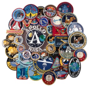  [NASA MEMORABILIA]. Group of Nearly 50 Embroidered NASA Pat...
