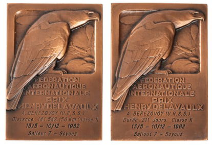  [SOVIET SPACE PROGRAM]. BEREZOVOY, Anatoly (1942-2014). 2 C...