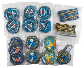  [SOVIET SPACE PROGRAM]. Group of Nearly 180 Patches with Ru...