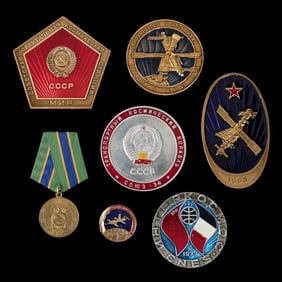  [SOVIET SPACE PROGRAM]. Group of 6 Medallions and One Medal...