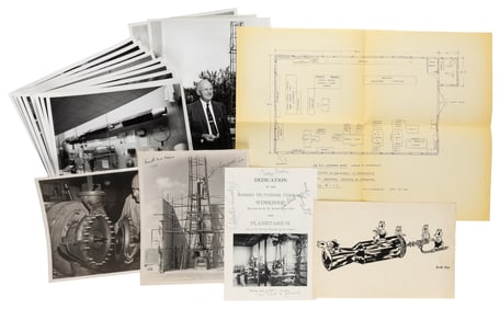  [SPACE FLIGHT PIONEER]. [GODDARD, Robert H. (1882-1945), as...