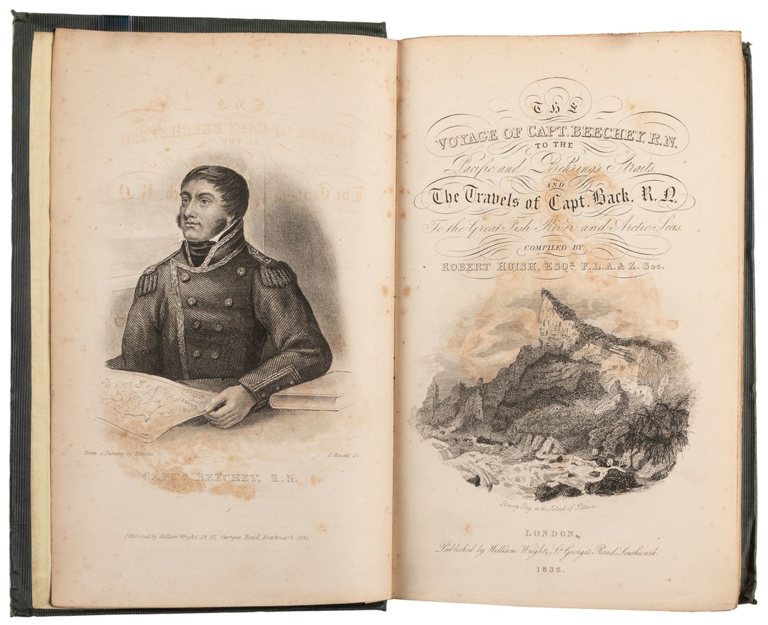 HUISH, Robert (1777-1850). A Narrative of the Voyages and T...: HUISH, Robert (1777-1850). A Narrative of the Voyages and Travels of Captain Beechey… to the Pacific and Behring’s Straits… and of Captain Back, R. N., to the Thlew-Ee-Choh River & t