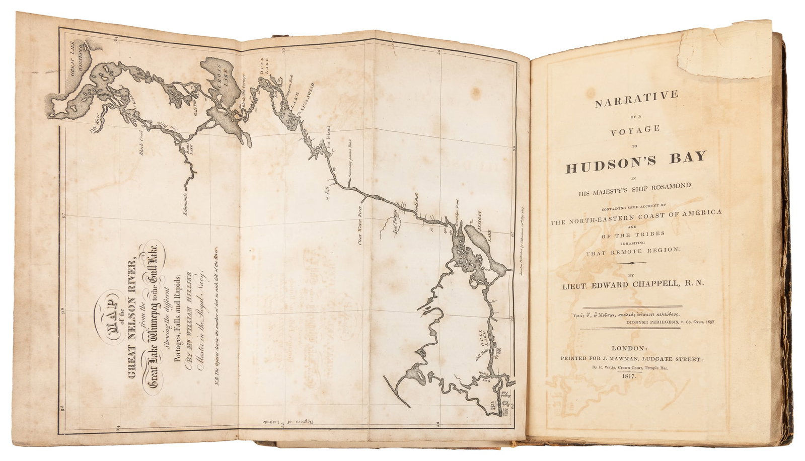 CHAPPELL, Lieut. Edward (1792-1842). Narrative of a Voyage ...: CHAPPELL, Lieut. Edward (1792-1842). Narrative of a Voyage to Hudson’s Bay in His Majesty’s Ship Rosamond Containing Some Account of The North-Eastern Coast of America and of the Tribes of
