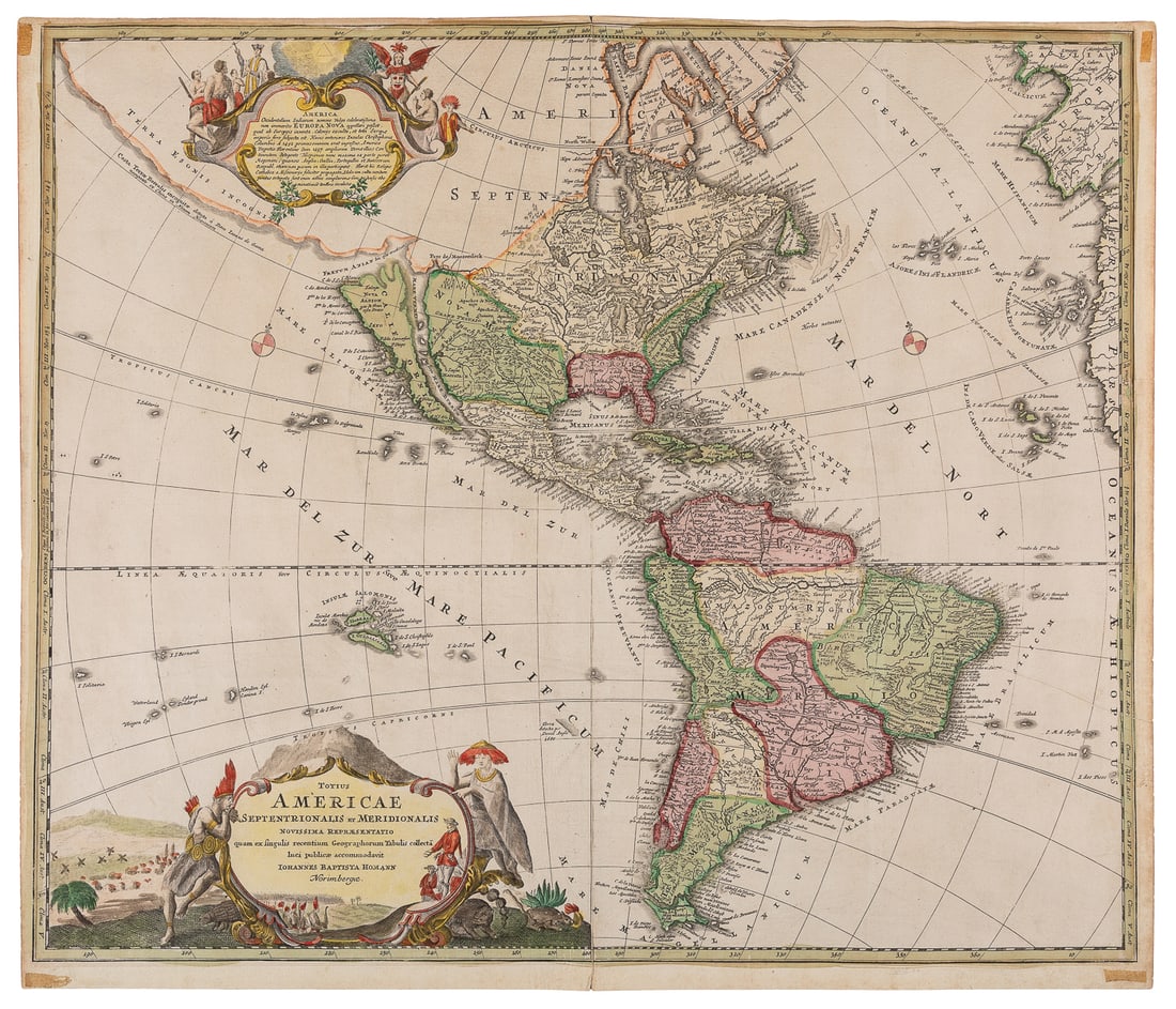 [MAPS]. HOMANN, Johann Baptist (1664-1724). [CALIFORNIA AS ... (1 of 2)