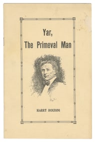 HOUDINI, Harry (Erik Weisz, 1874 – 1926). Yar, the Primeval...