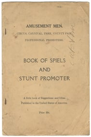 [HARDEEN] [CARNIVAL] [DUKE, Wm. H.] Book of Spiels and Stun...