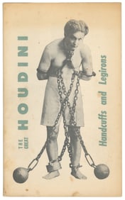 WRESCH, Dick. The Great Houdini Handcuffs and Leg Irons. N....